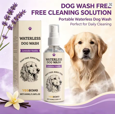 Wasserloses Haustier-Shampoo-Spray für Hunde & Katzen